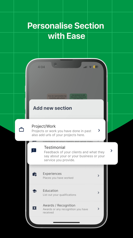 #5. eFolio : Portfolio Maker (iOS) 由: CreativeThinkers