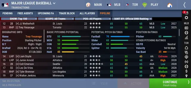 OOTP Baseball 27 Go! screenshot 5