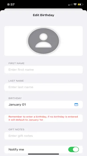 Birthday Buddy Helper screenshot 3