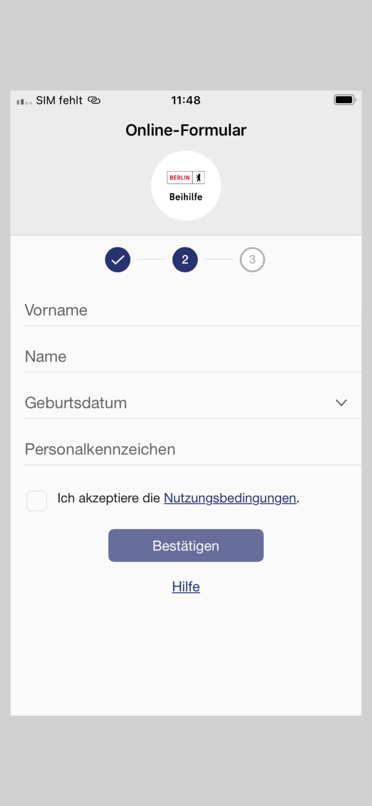 Berliner Beihilfe App screenshot 6