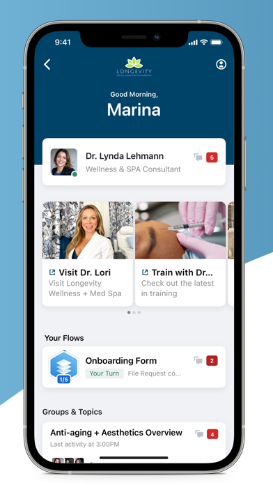 Longevity Medical Consulting app screenshot