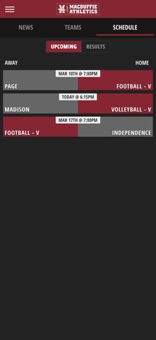 MacDuffie School Athletics iPhone screenshot