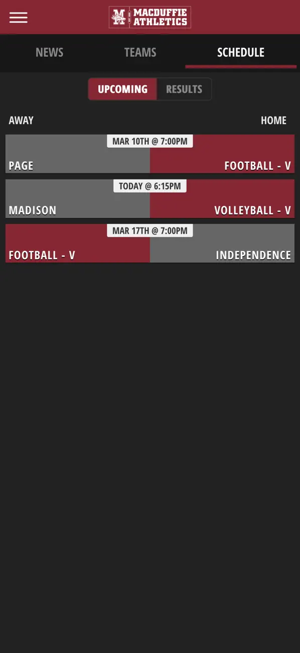 Screenshot #3 pour MacDuffie School Athletics