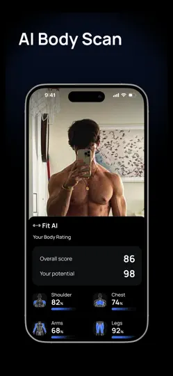 Captura de pantalla de Swole AI - Gym Workout Planner en iPhone 1