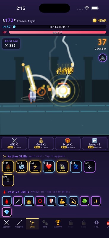 Dungeon Dive: Idle Pixel RPG screenshot 2