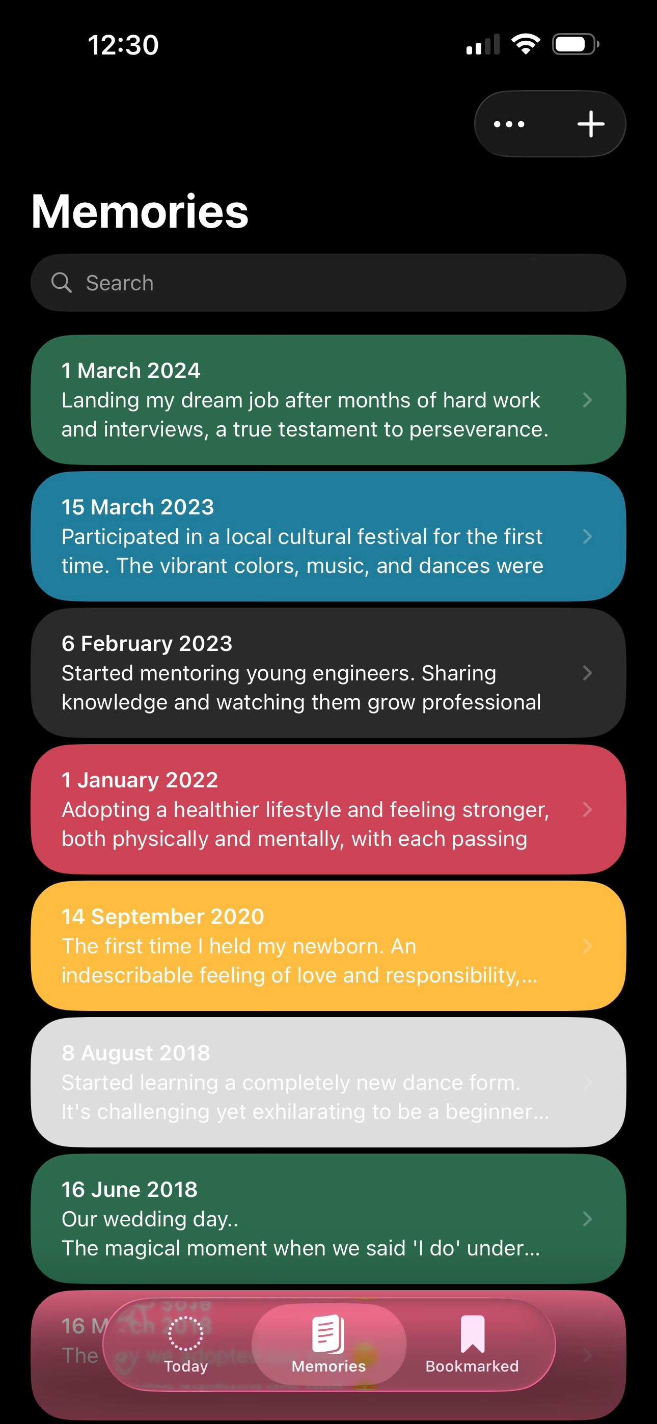 Today - Memory Notebook screenshot 7