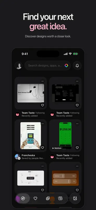 Taste: AI Design & Coding Tool screenshot 2 of 5