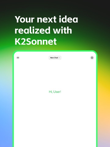 K2Sonnet iPad screenshot
