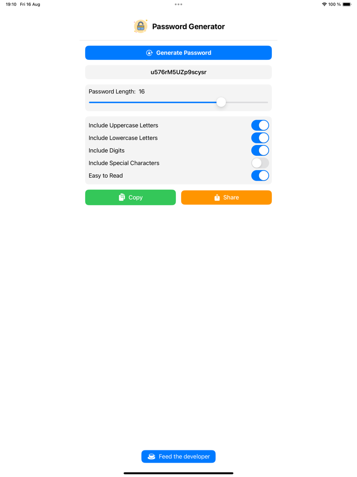 SJ Password Generator