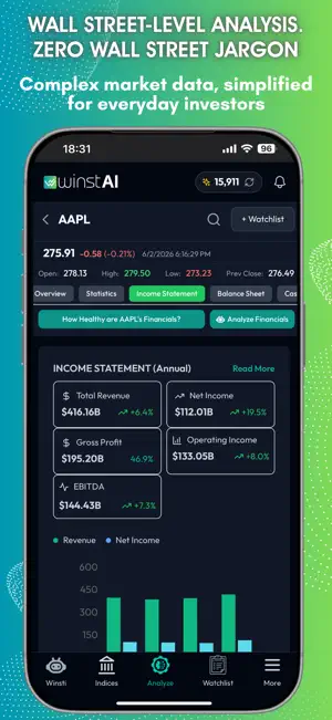 WinstAI - AI Stock Analysis screenshot 4