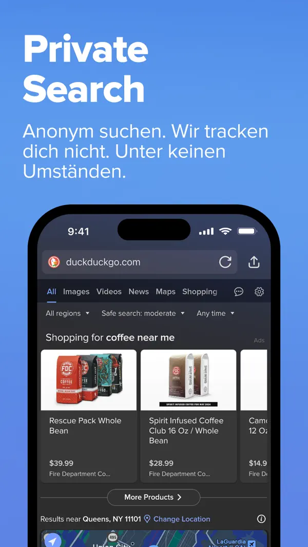DuckDuckGo Private Browser iPhone App Screenshot 3 – Dienstprogramme