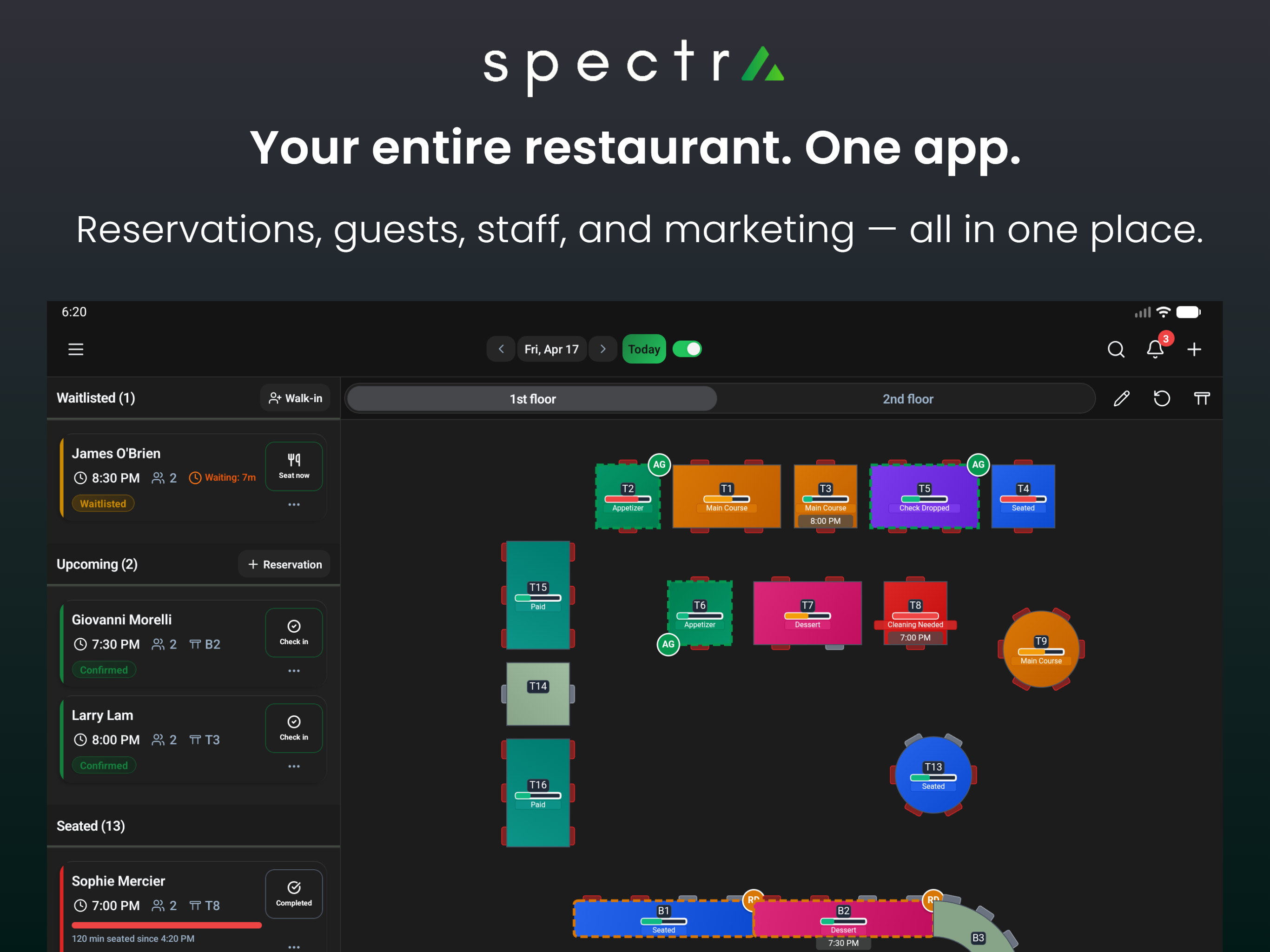 Spectra for restaurants screenshot 9