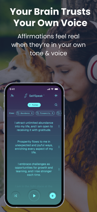 SelfSpeak Voice Affirmations Screenshot 2 of 7