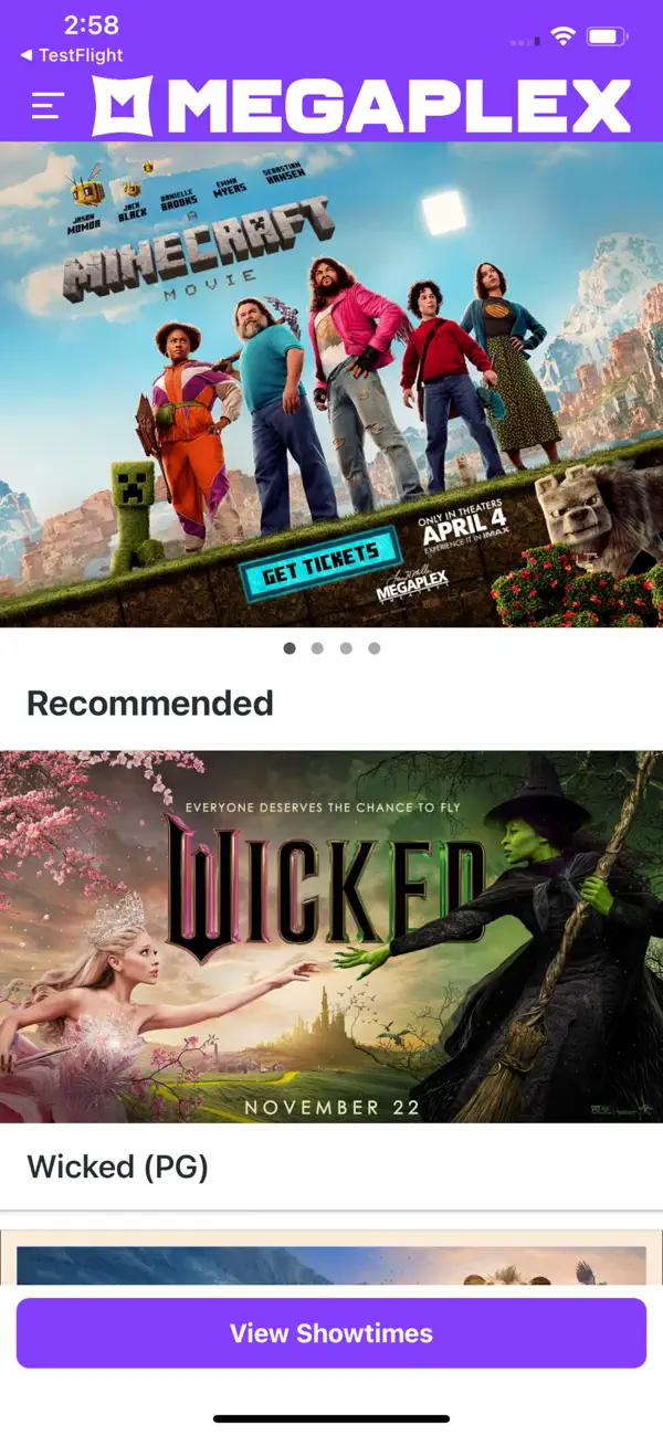 Screenshot #1 pour Megaplex Mobile