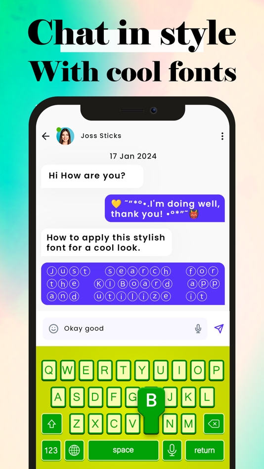 #8. Fancy Fonts AI Keyboard, Emoji (iOS) 由: Kartum Infotech