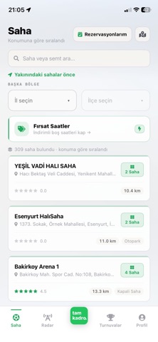 tamkadro: Halı Saha & Maç screenshot