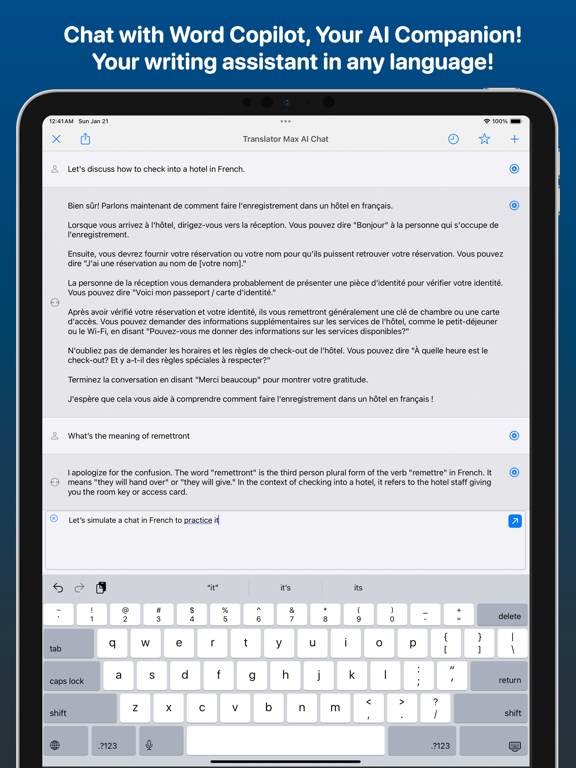 GeminAI - Your AI Assistant iPad screenshot 4 - Business app
