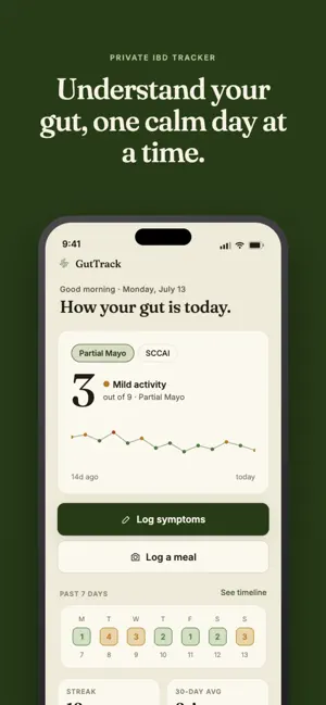 GutTrack - IBD Symptom Tracker screenshot 1