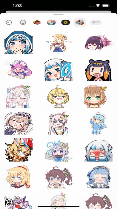 Screenshot #3 pour Cuties Little Chibi Stickers