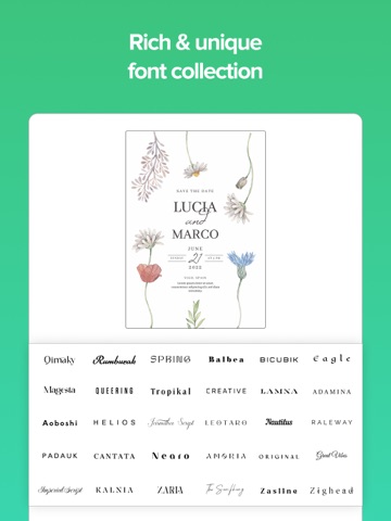Invitation Card Maker-Greeting iPad screenshot