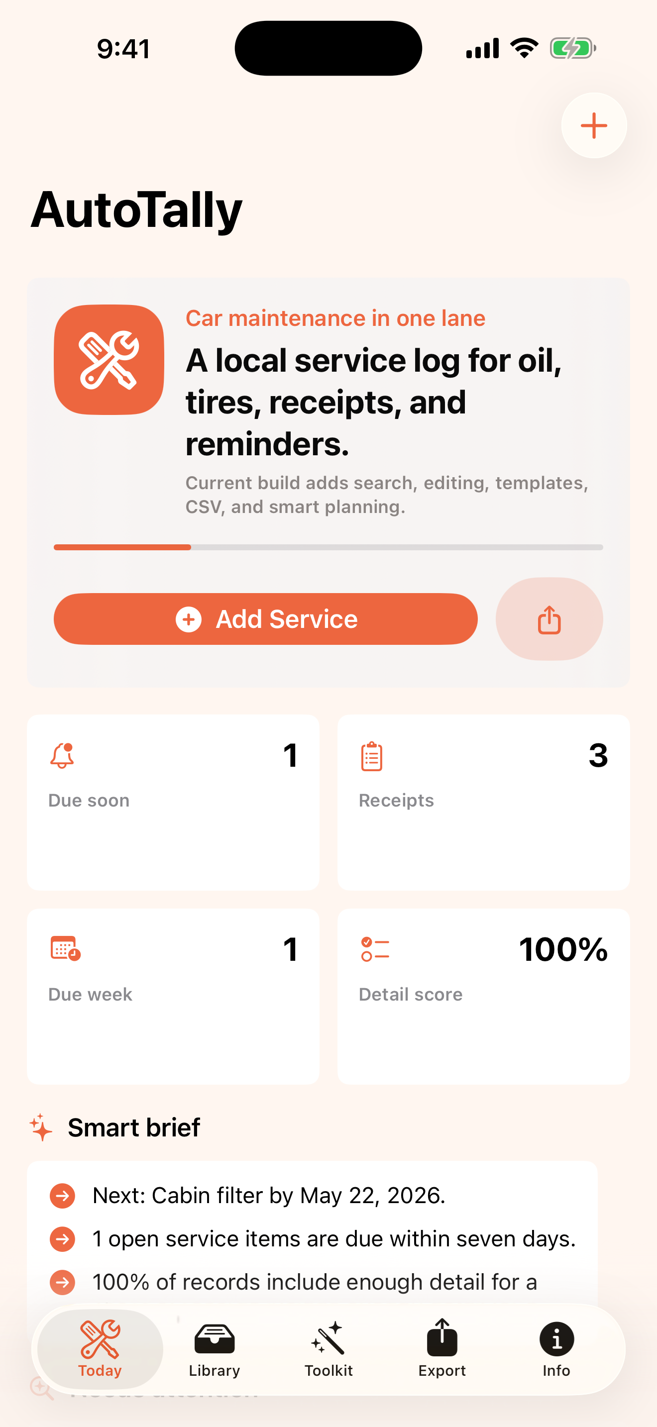 Auto Tally App screenshot 1 of 5