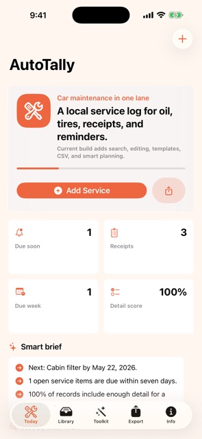 Auto Tally App screenshot 1