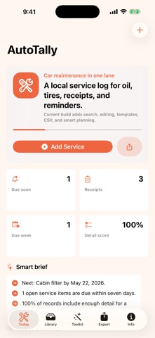 Auto Tally App Screenshot 1 of 5