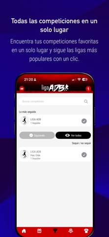 Liga ADB iPhone screenshot