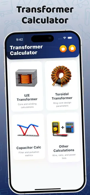 Transformer Calculation Tool screenshot 1