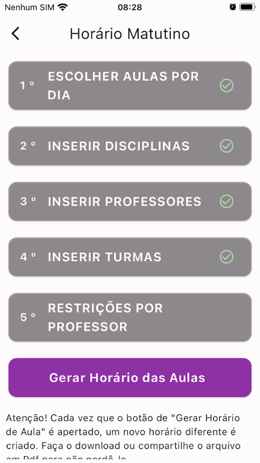 #2. School Schedule Generator (iOS) De: Felipe Reitz