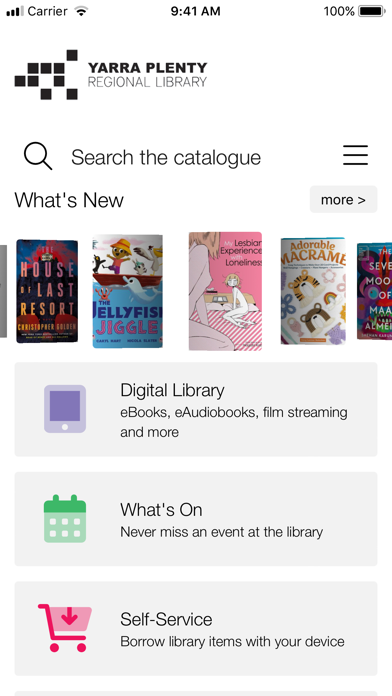 Yarra Plenty Regional Library Screenshot
