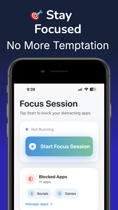 App Blocker & Focus: FocusGate iPhone screenshot 2 - Productivity app