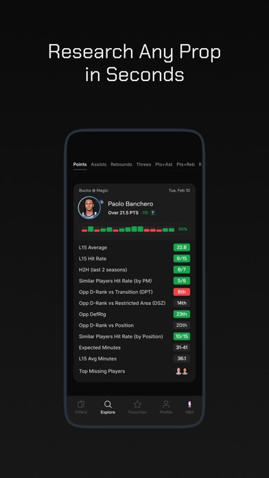 PropsMadness: Player Prop Tool Screenshot 1 of 4