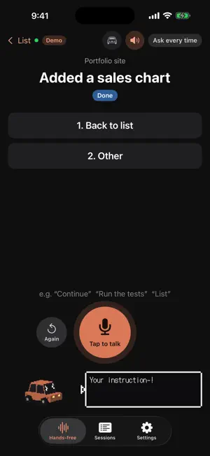 DriveCode: Voice AI Coding screenshot 3
