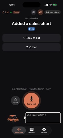 DriveCode: Voice AI Coding Screenshot 3 of 5
