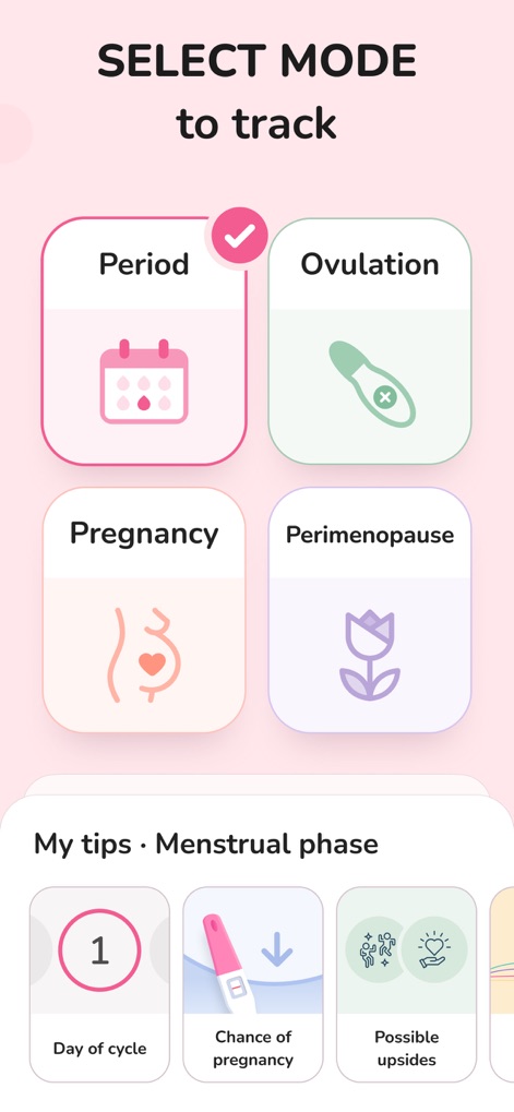 Period Tracker and Calendar - Tailored Tracking Modes