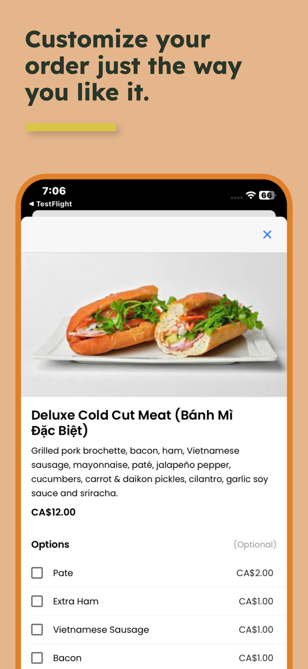 Minh Sandwiches screenshot 4