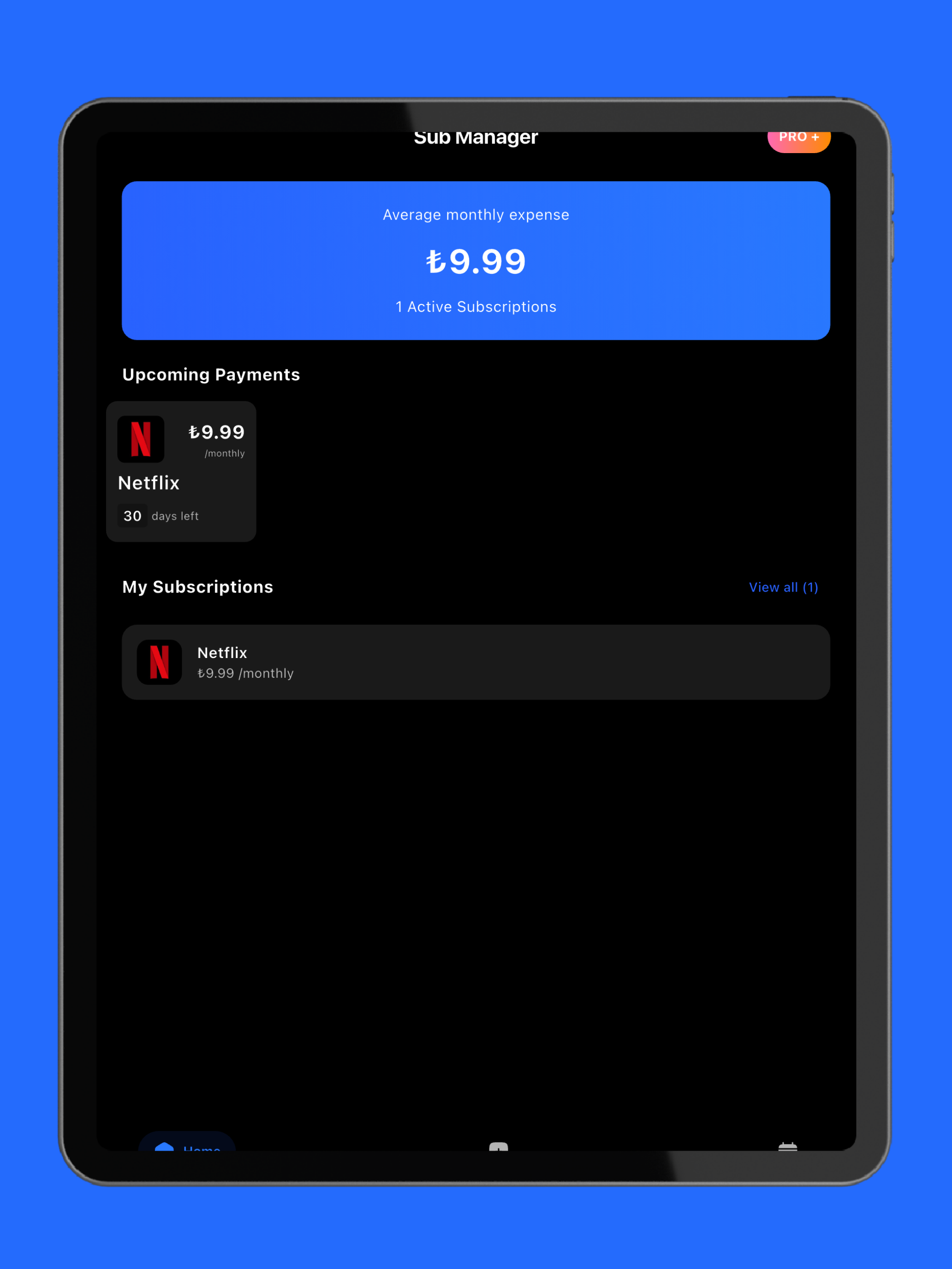 Subscription Tracker: Suby