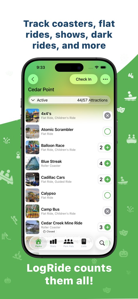 LogRide - Theme Park Tracker - Travel App | MWM