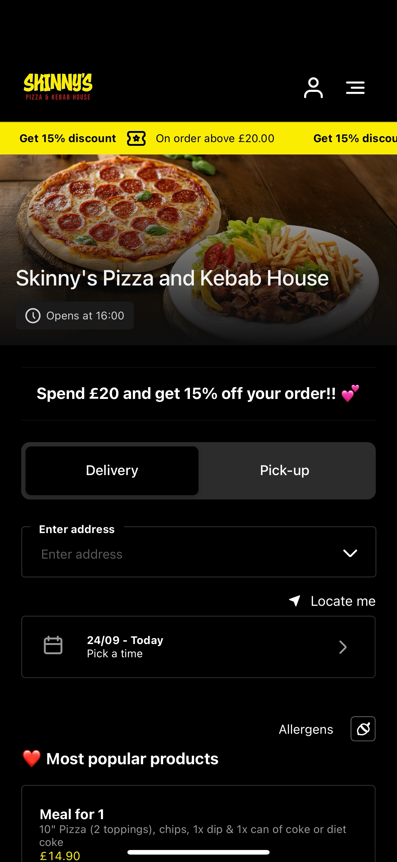 Skinny's Pizza and Kebab House screenshot 3