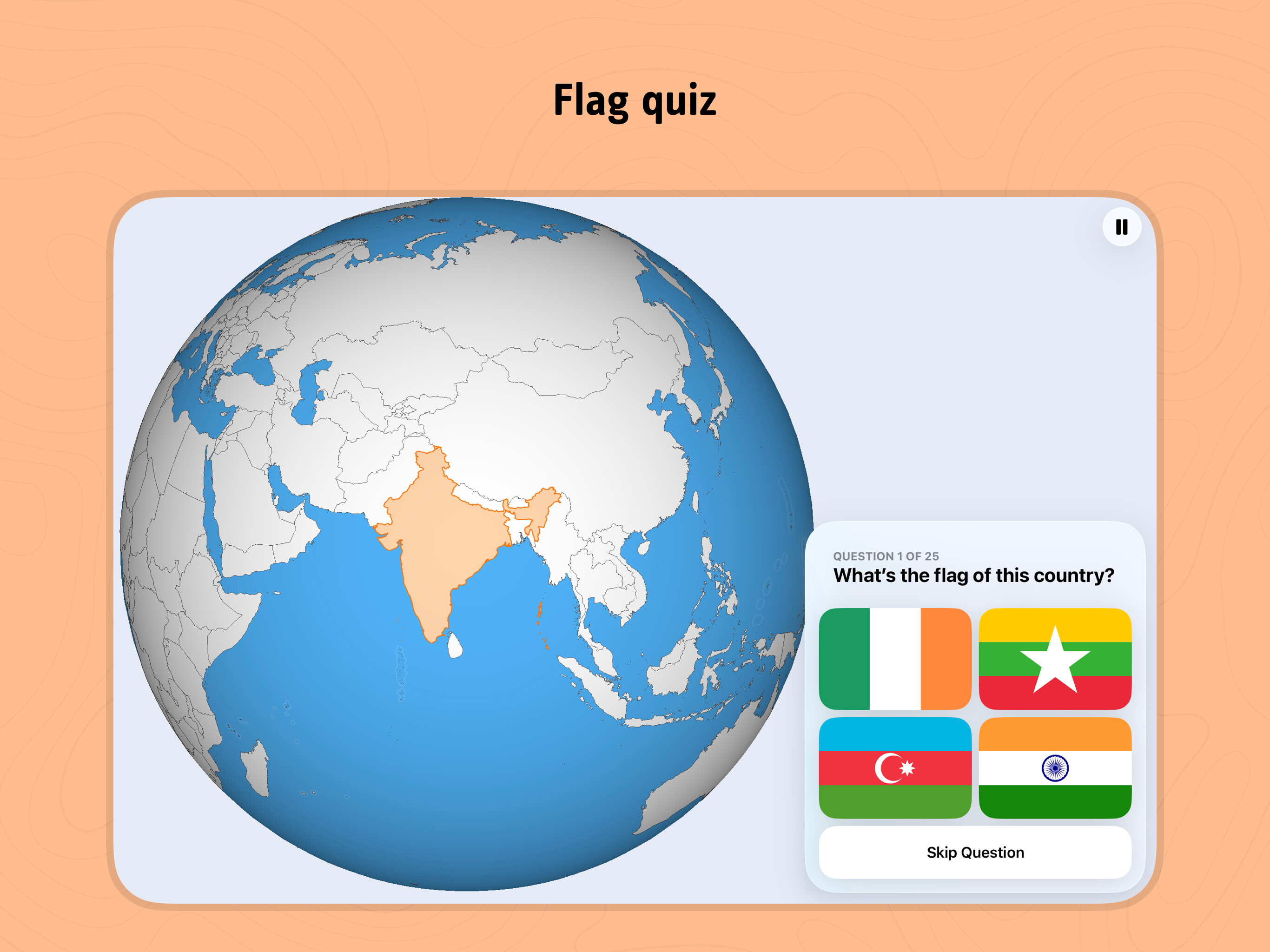 geotrainer: Geography Map Quiz screenshot 14