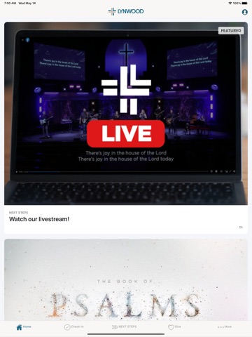 Lynwood Church iPad screenshot
