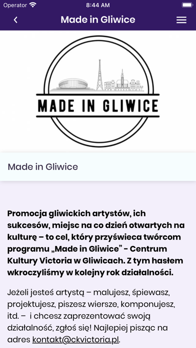 Gliwice GAMA aktywności miasta Screenshot