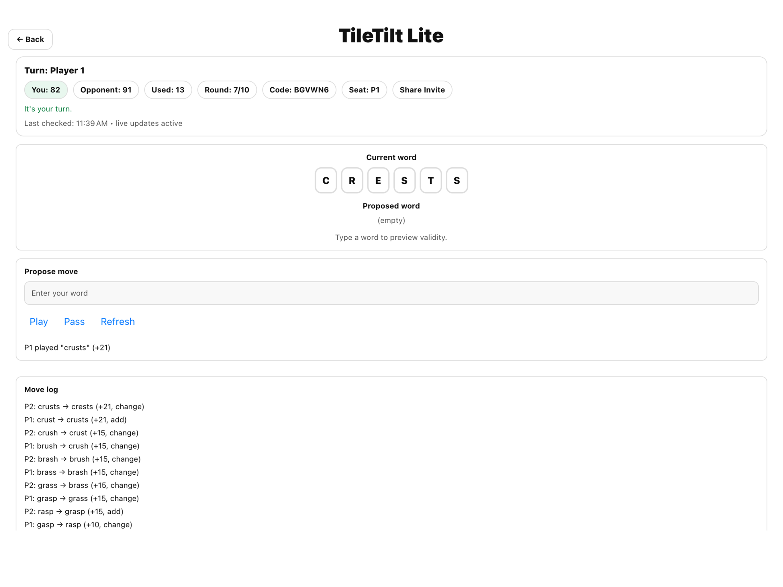 TileTilt Lite