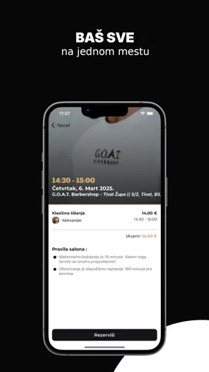 GOAT Barbershop Tivat screenshot 3