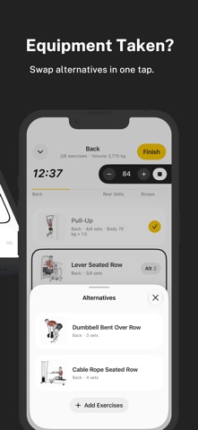 Weyt - Simple Workout Log iPhone screenshot