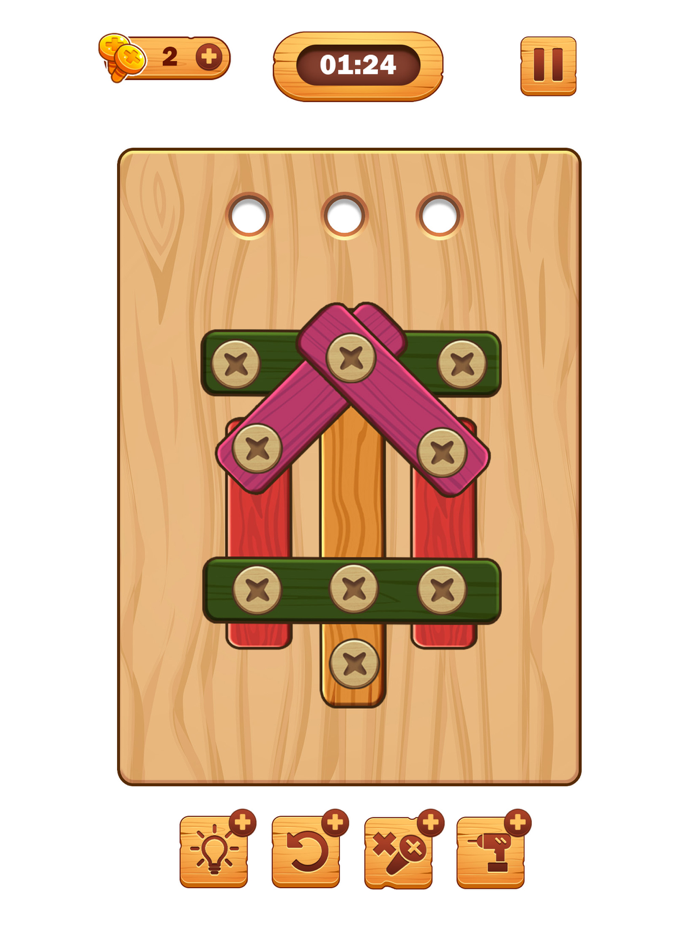 Screw Puzzle Wood Nut  Bolt™