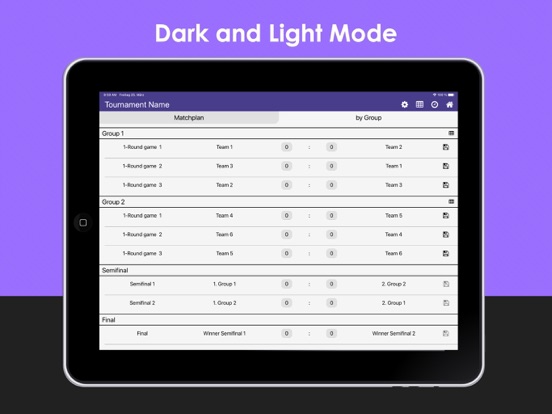 Tournament Competition Manager iPad screenshot 4 - Sports app