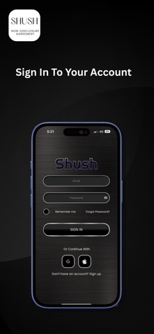 Shush Privacy App iPhone screenshot