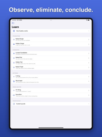 Sudoku Proof: Daily Logic iPad screenshot